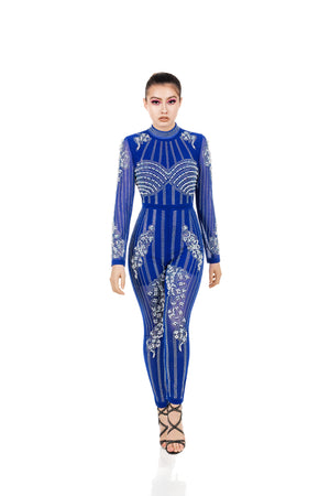 Blue Iridescent Pearl "Oyster" Bodysuit