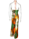 "Multicolor Halter Jumpsuit"