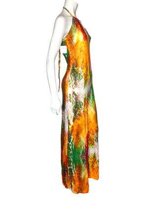 "Multicolor Halter Jumpsuit"